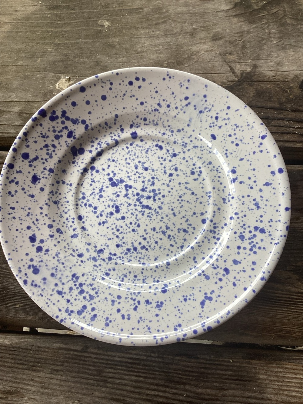 Mug and Plate in Ceramic Splatter Pattern - Picture 3 of 10